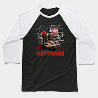 Veterans Dad Grandpa Baseball T-Shirt